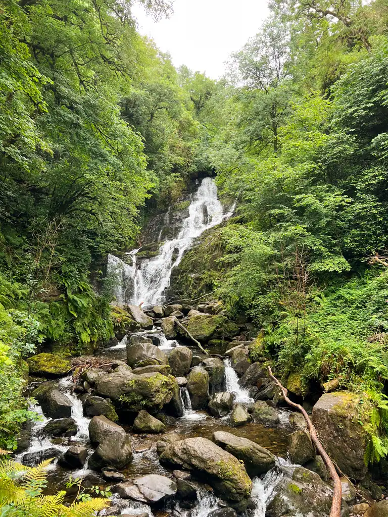 Torc waterfall in Killarney. 