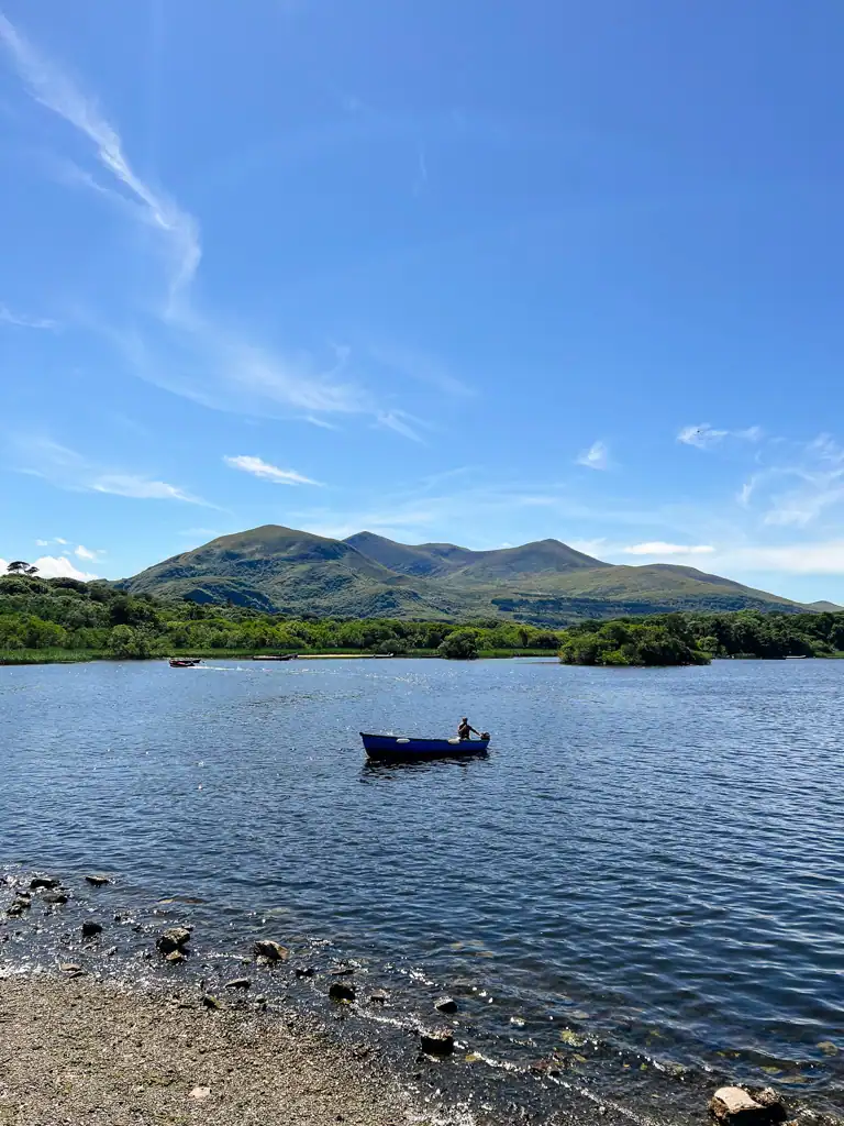 The lake near Ross Castle in Killarney.