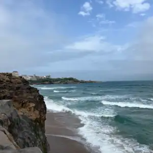 The beach in Biarritz, recommended in the Biarritz France Travel Guide.