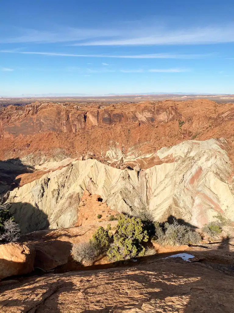 Upheaval dome at Canyonlands national park. 