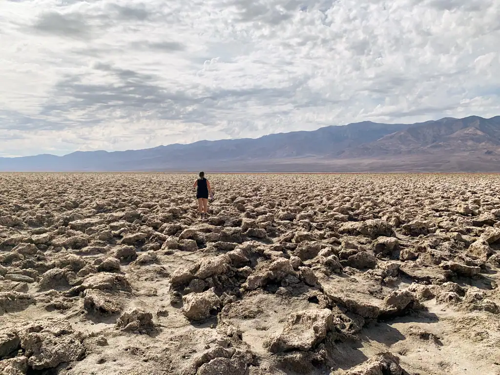 Devils Golf Course in Death Valley National Park to see on a Southwest National Park road trip. 