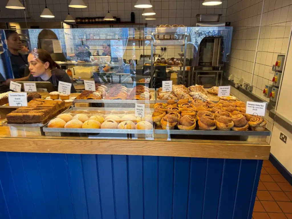 Fortitude bakehouse counter of baked goods. 