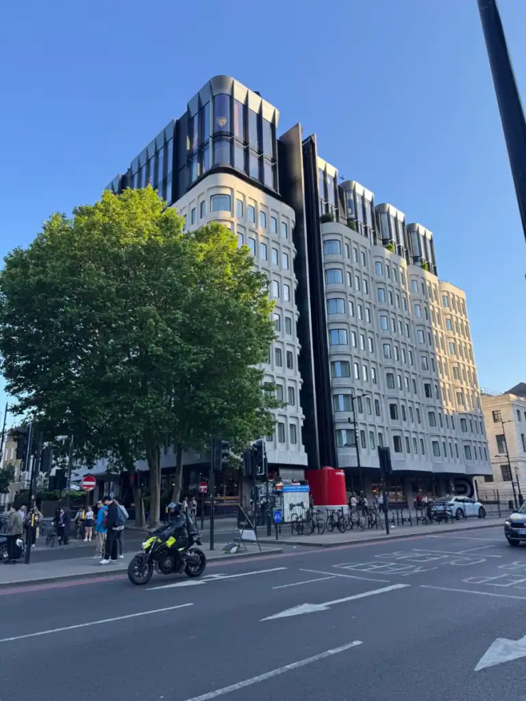 the outside of the standard hotel in King's Cross.