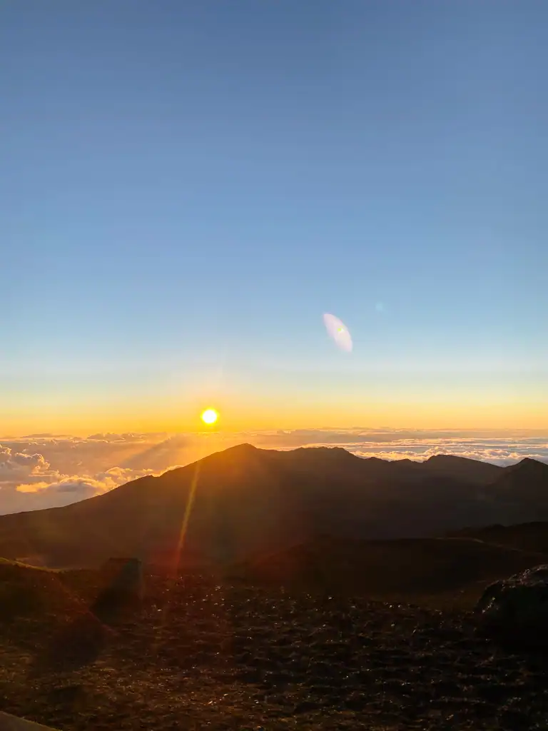 The sunrise from Haleakala National Park. 