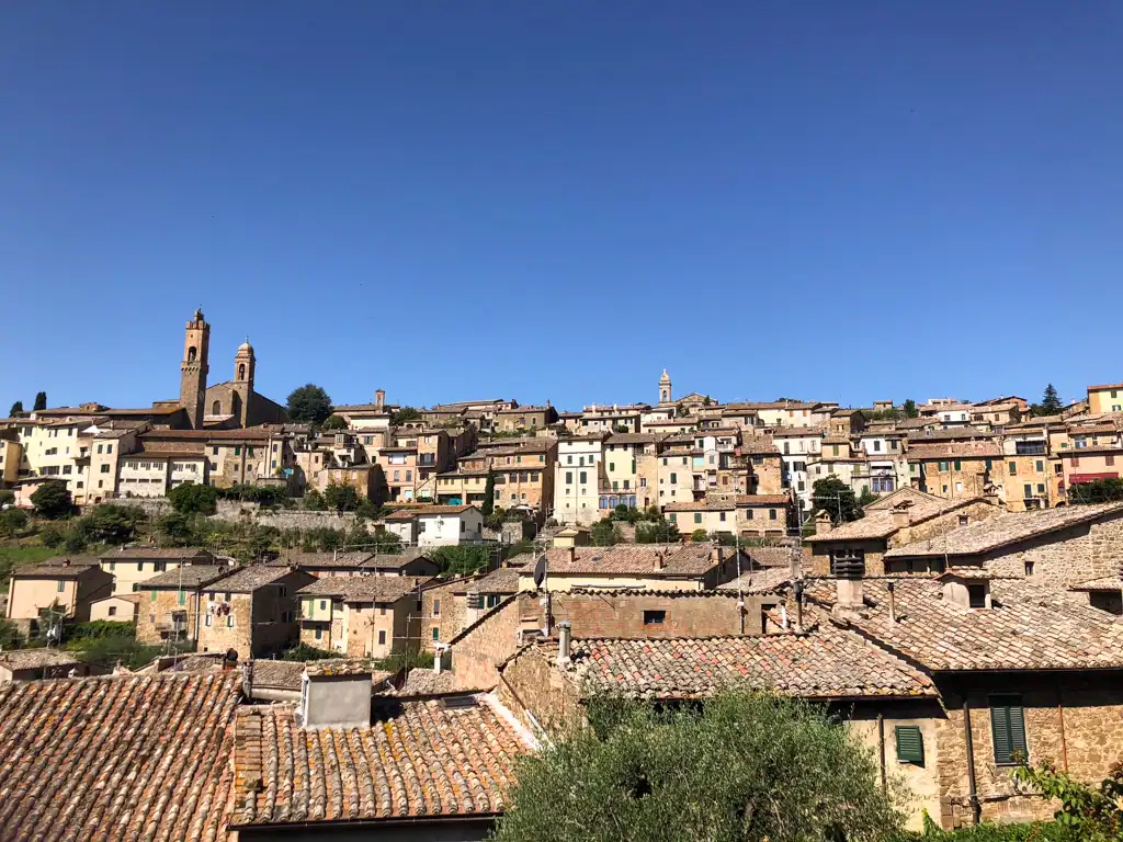Roof view of an unmissable town in Tuscany. 