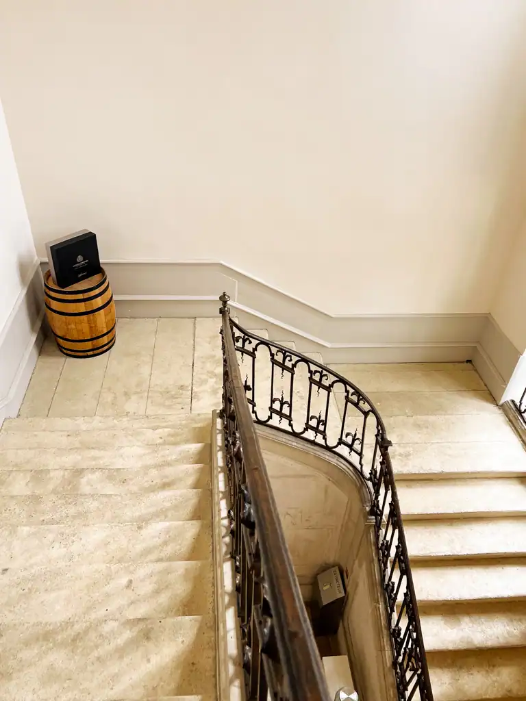 A regal staircase at Chateau pommard. 
