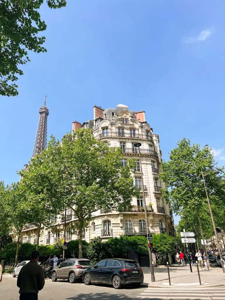 Typical Haussmann architecture on a Paris Spring day.