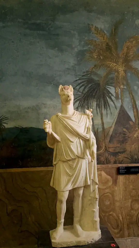 Anubis statue at the Vatican Museum seen on the keymaster tour. 