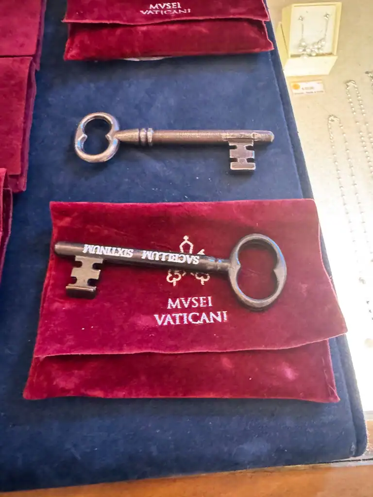 The actual key to the Sistine chapel on the Vatican Keymaster tour