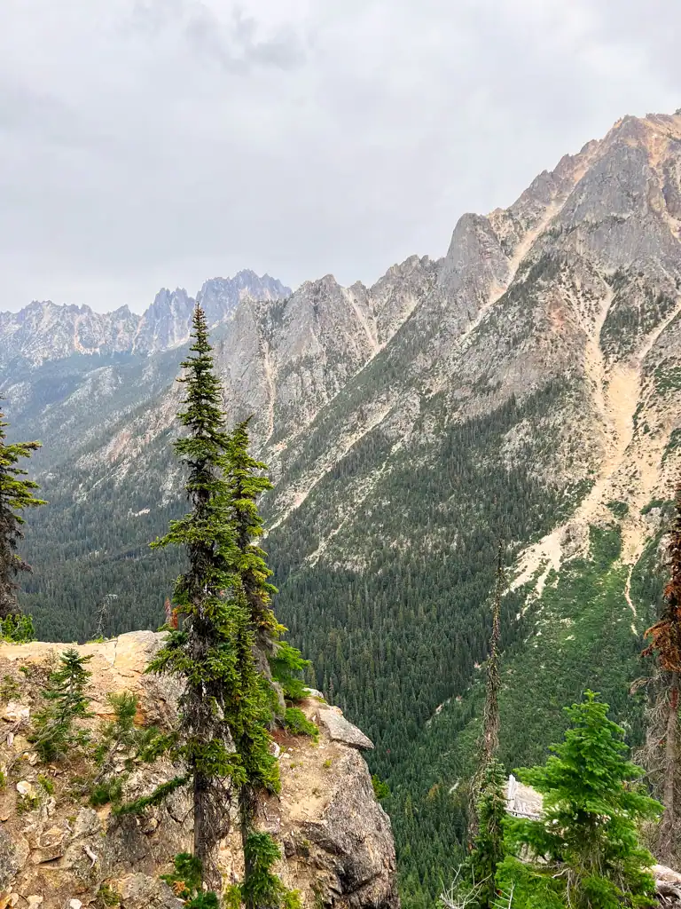 A mountain view of North Cascades National Park.