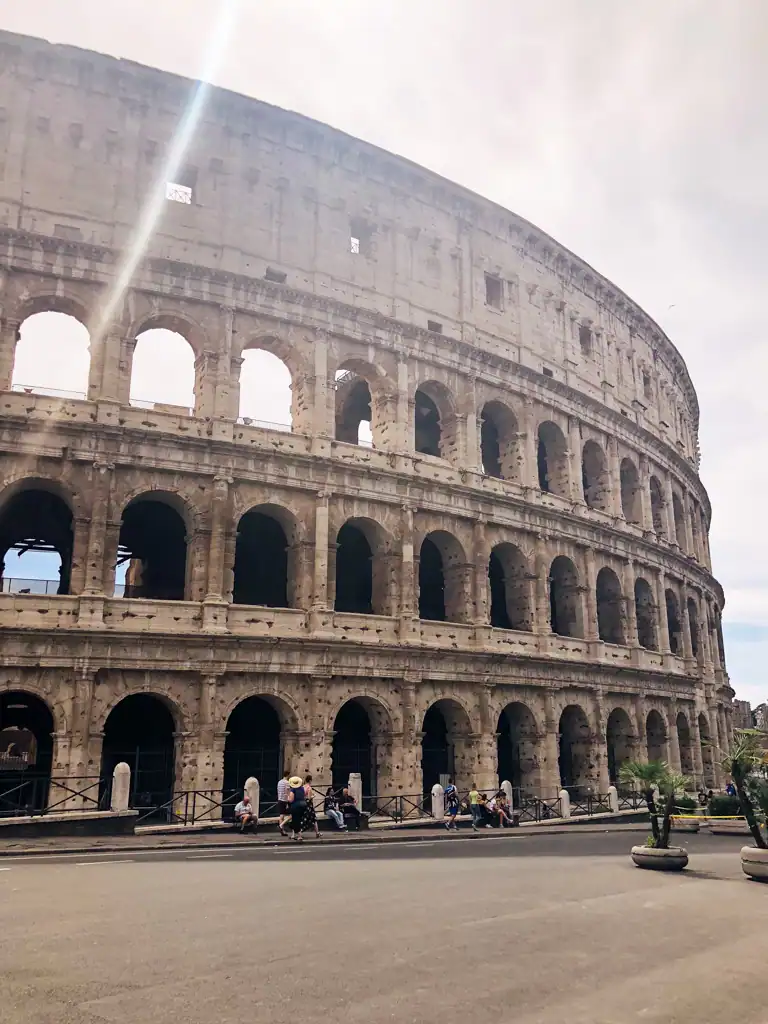 the famous colisseum in Rome. 