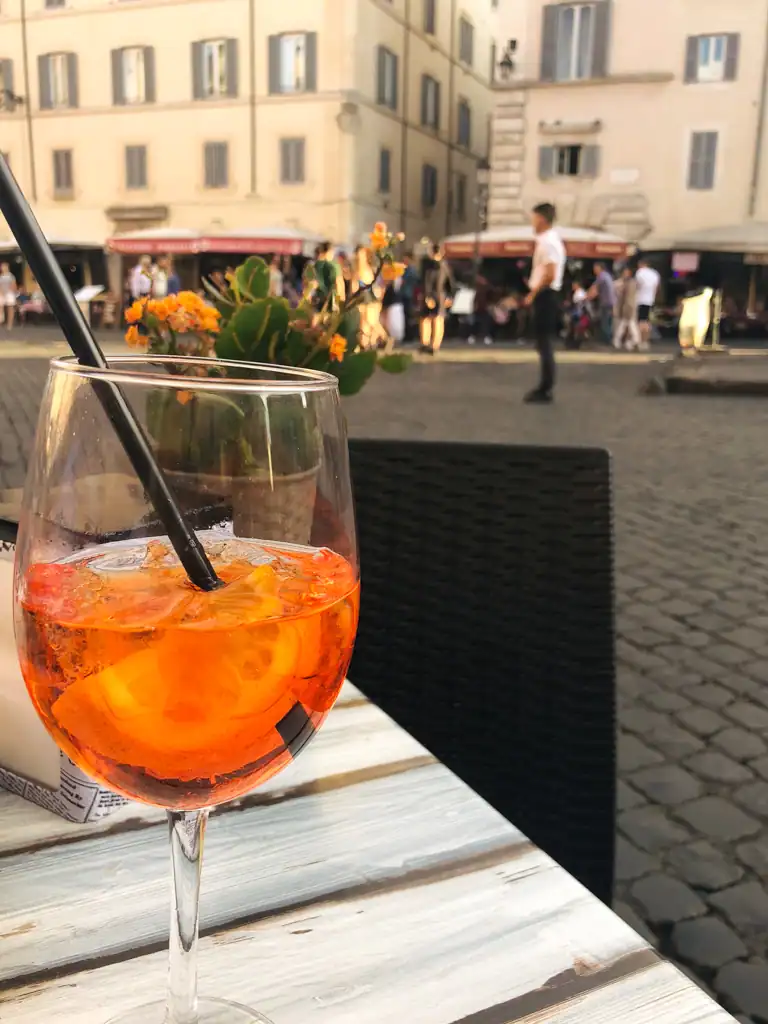 An aperol spritz. 
