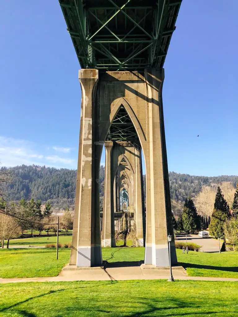 Cathedral park, one of the best things to do in Portland. 