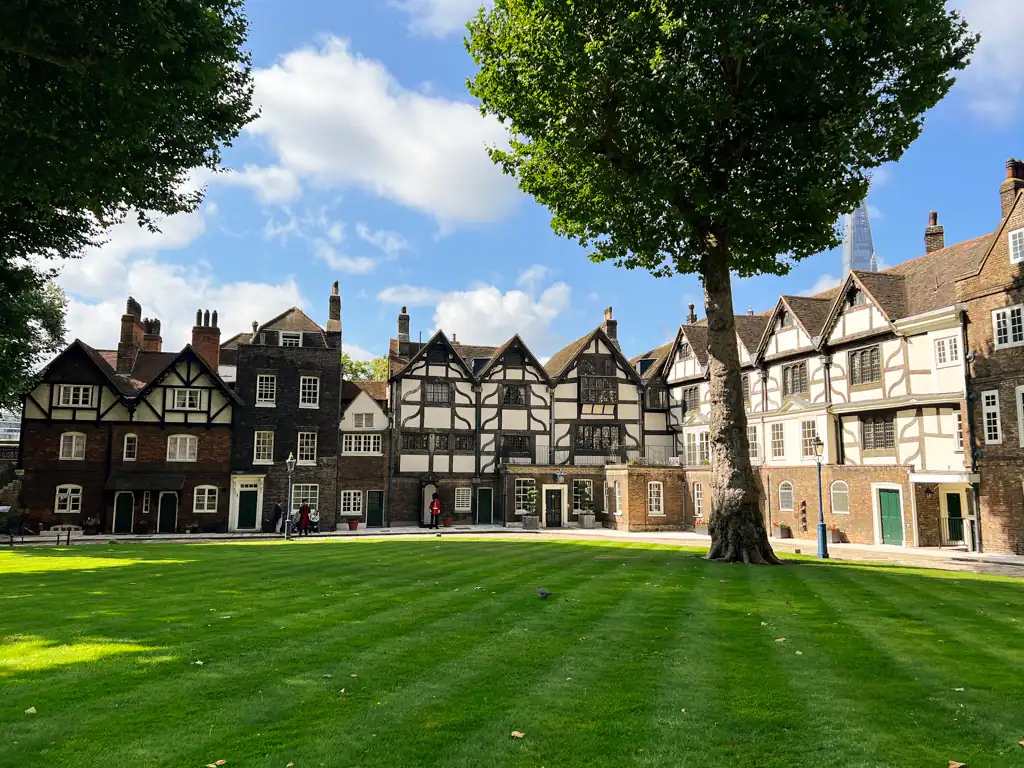 Tower of London buildings. 