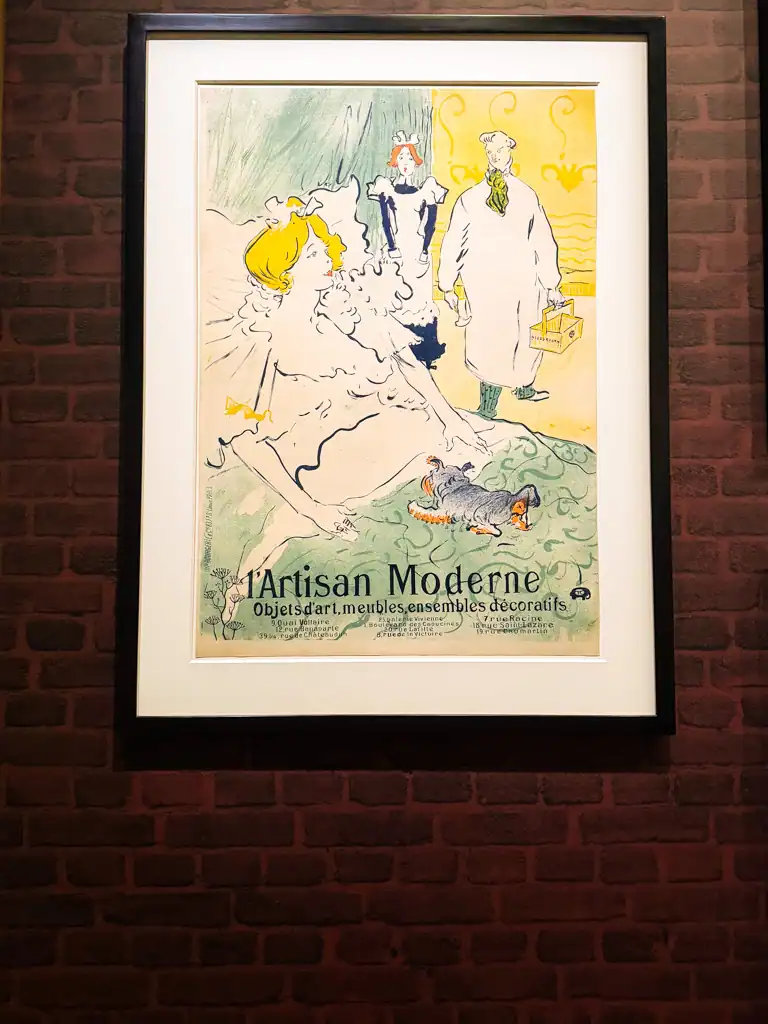 an original painting at the hotel de caumont. 